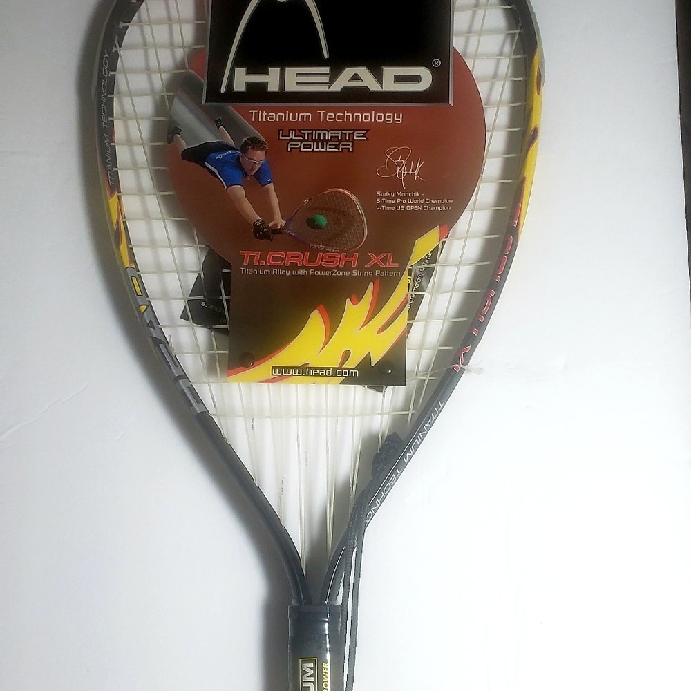 Head Titanium Technology Racquetball Racquet Ti Crush XL W/ Case - NEW